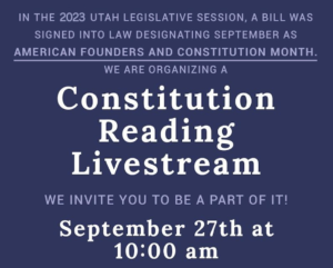 Constitution Reading Livestream – September 27th